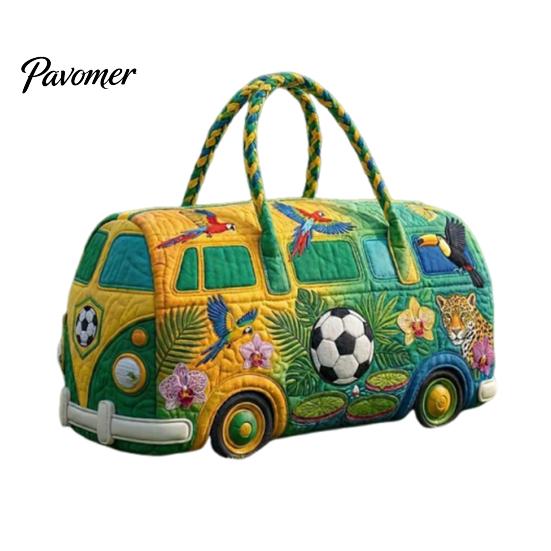 Easy Clean Travel Bag Soccer Handbag, with Quilted Design, Large Capacity Durable Polyester Duffel Lightweight Carryall Tote Bag, for Fitness Work And