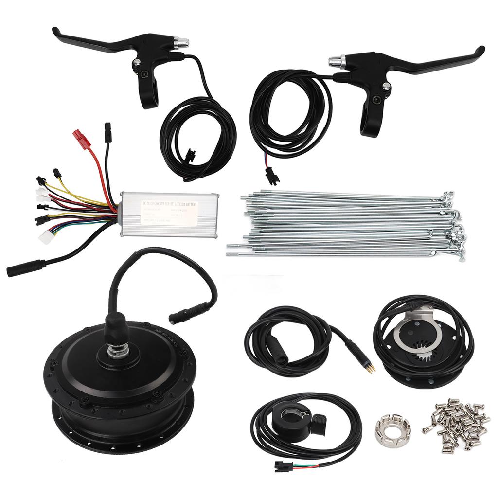 36V 500W Rear Drive Cassette Hub Motor with 22A Controller M3 Panel Electric Bike Scooters Conversion Kit