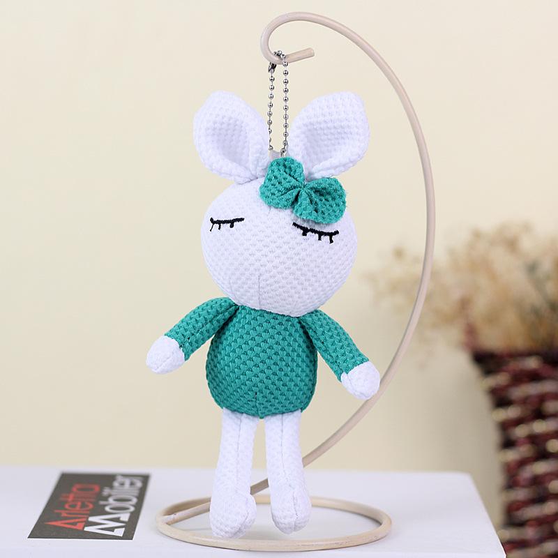 

Милая мягкая игрушка кролик, идеально подходящая для свадебных комплиментов и подарков зелёный