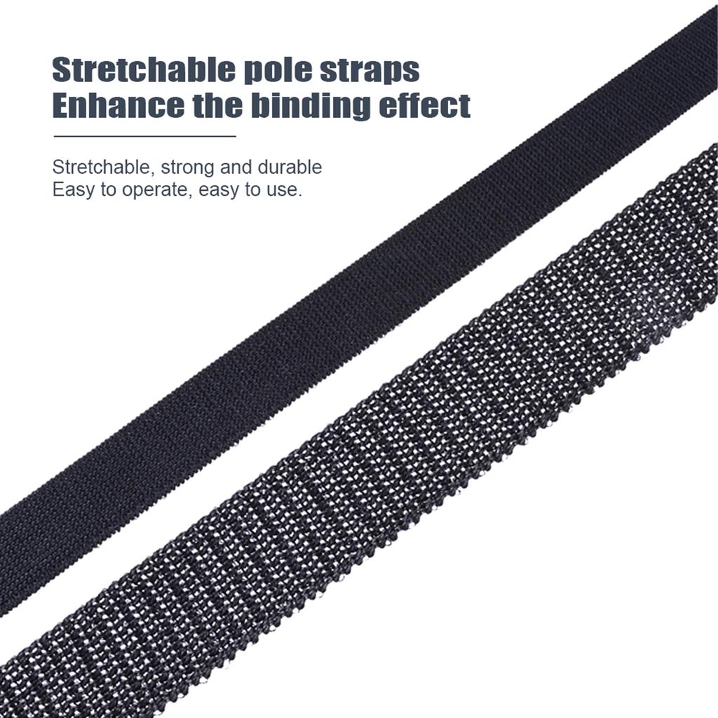 Fishing Rod Case Portable Folding Fishing Pole Storage Bag Stretchy Fishing Spinning Rod Travel Tube Fishing Pole