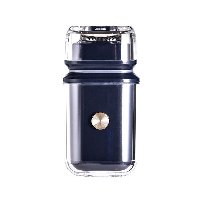 Portable Rechargeable Mini Rotary Electric Shaver for Men чёрный