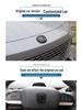Changan UNIV Modified Car Black Carbon Fiber Logo Stickers for Front, Rear, and Steering Wheel