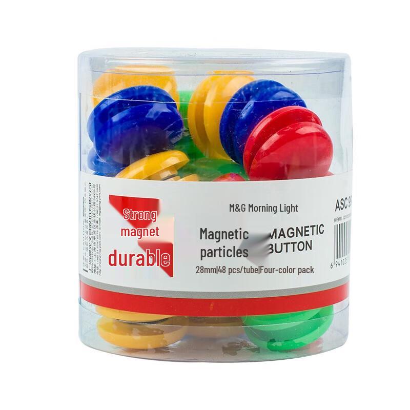 M&G 28mm Colorful Magnetic Push Pins (48 Pcs)