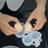 Eggs Tray Dispenser Case for Camping Picnics Travel Refrigerator Outdoor, Clear