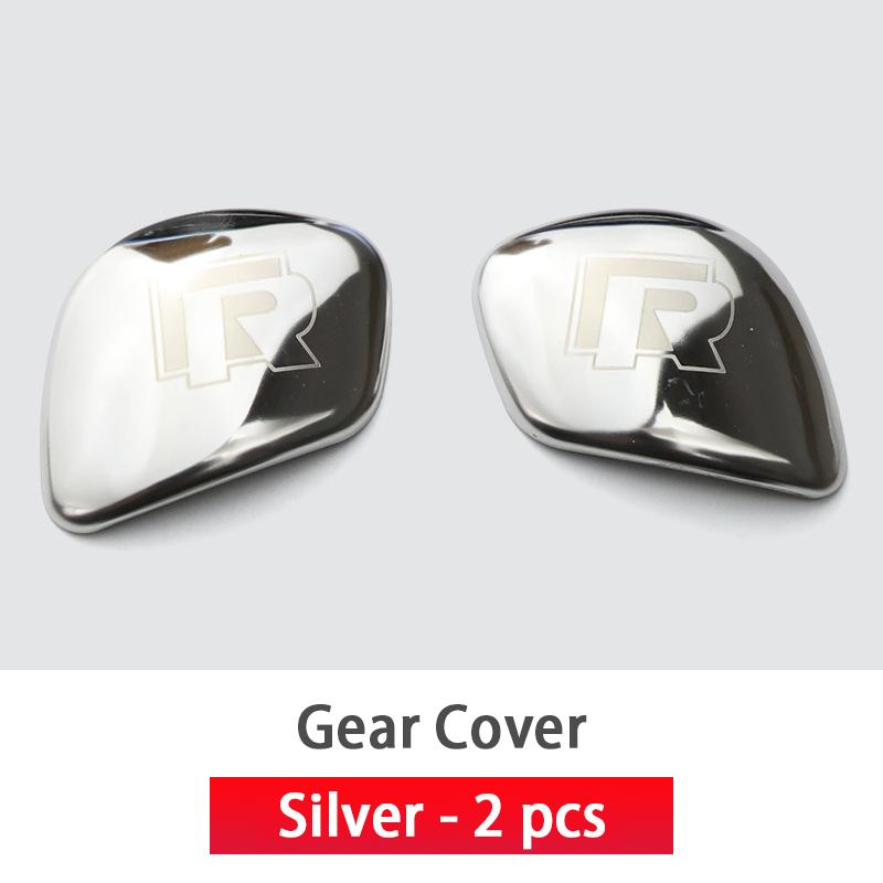 

2026 Hot For Volkswagen VW Car Gear Shift Knob Gear Head Sticker Cover For VW Tiguan Rline R line Livida Polo Golf GTI Beetle To