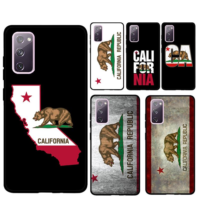 California Flag Phone Case For Samsung Galaxy S25 Ultra S9 S10 S20 S21 S22 Plus S24 FE S23 Ultra Back Cover