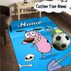 Custom Name Cowardly-Dog Adventure Carpet, Chair Rug,Area Rug for Office Bedroom living rooms bedroom, Doormat decor Christmas fan gifts