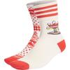 adidas Meias de Cano Curto CHRISTMAS Originais Unissex Pacote com 2 Cru/Vermelho HL1715