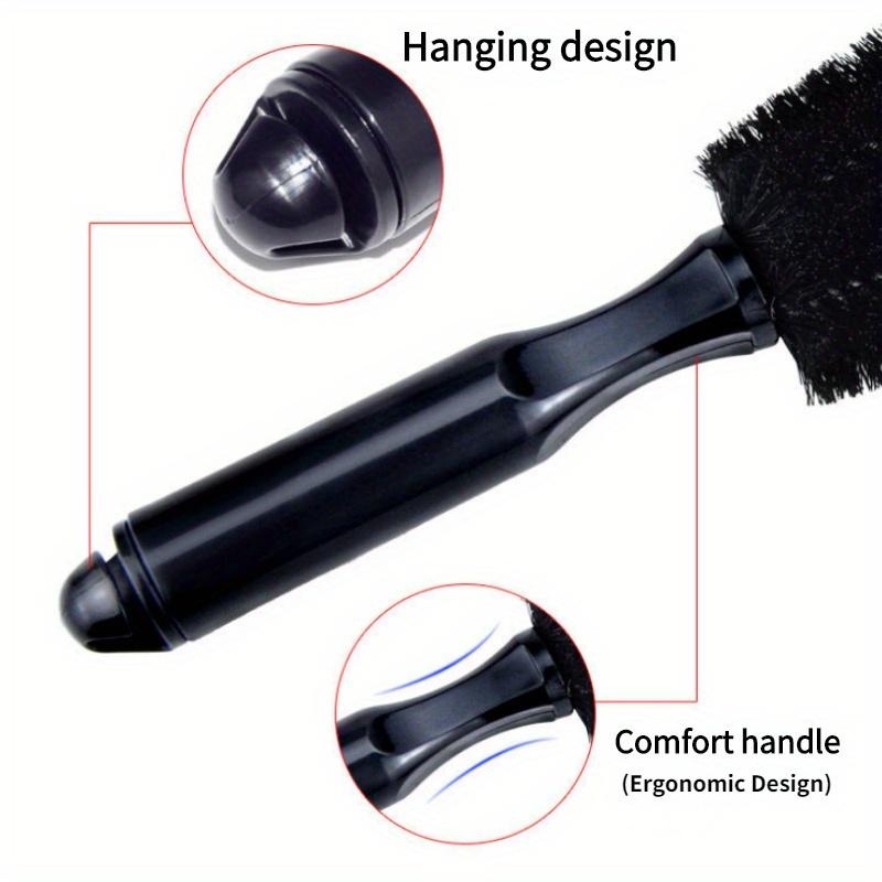 [Durable Tire Brush] Ergonomic Multi-Vehicle Tire Brush | Sparkling Finish, Easy Grip for Efficient, Safe Rim Cleaning - Durable