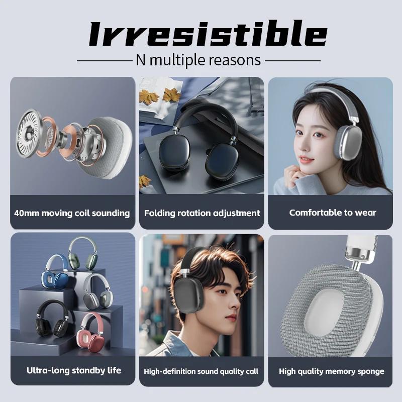 NEW Air Max Bluetooth Earphone Over Ear Wireless Headset Stereo Surround Gaming Headphone For Phone