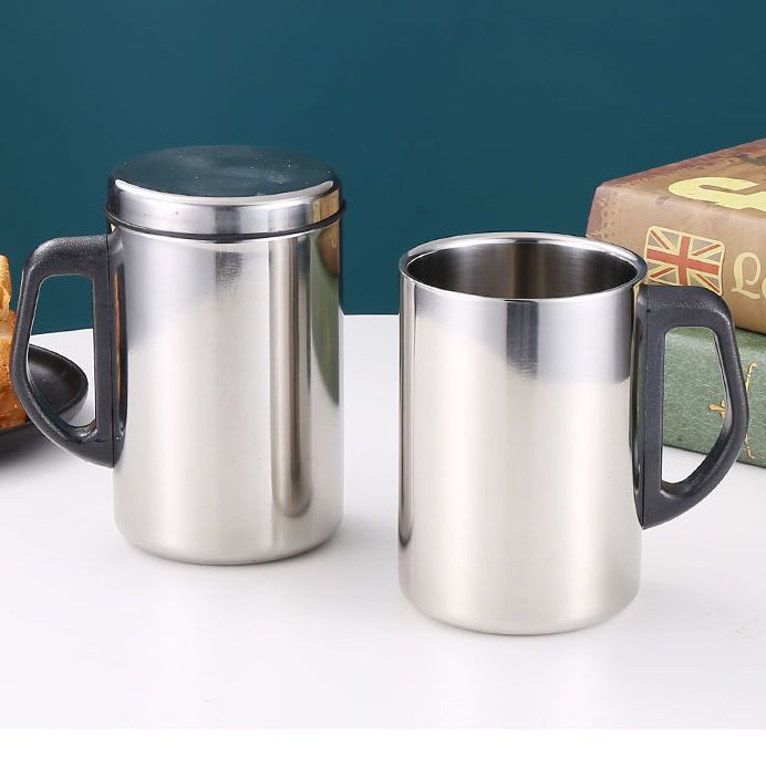 Velkokapacitní termoska 500ml vakuová baňka přenosná nerezová termoska láhev na vodu cestovní čajový hrnek kancelářská termoska