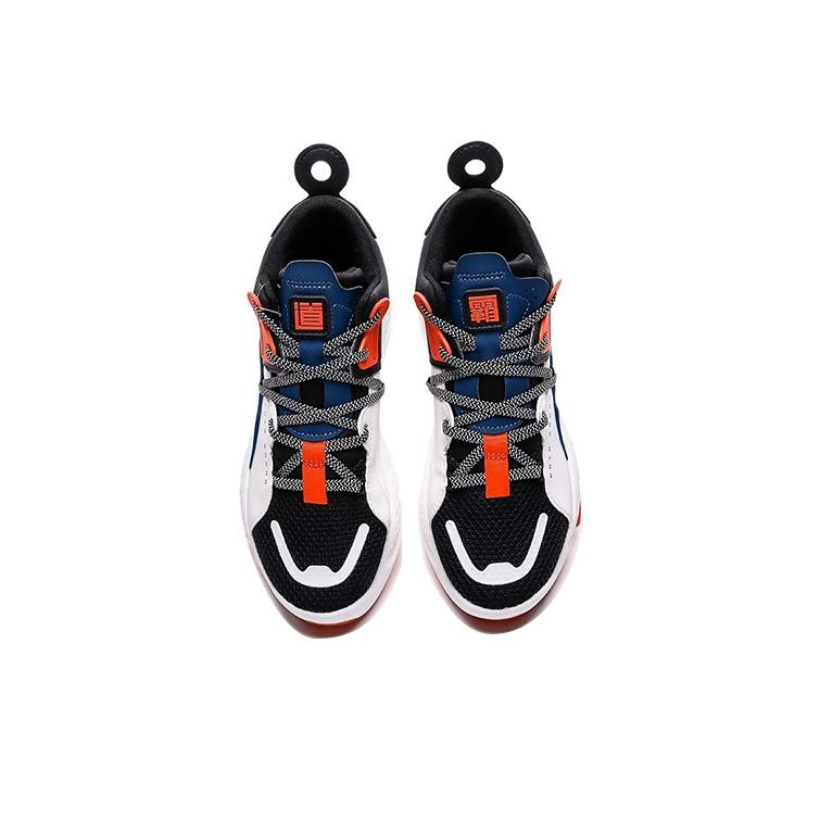 Anta Serie Badass Lifestyle Zapatillas Mid-Top Zapatillas para Hombre Blanco Azul Negro 112048080-1