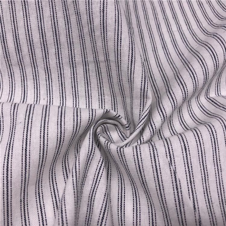 2024 Forró Eladású Tiszta Pamut Fonalfestett Csíkos Szövet Inghez