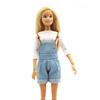 Cloth Doll Suspenders Trousers Outfit Crop Top  Funny   Children