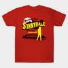 Men Black Print T-shirt Greetings From Sunnydale No-Cut Transfer Paper Print Cotton Tshirt