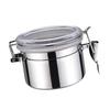 4 Inch Stainless Steel Storage Canister Retain Freshness Multipurpose Airtight Food Storage Container for Coffee Tea