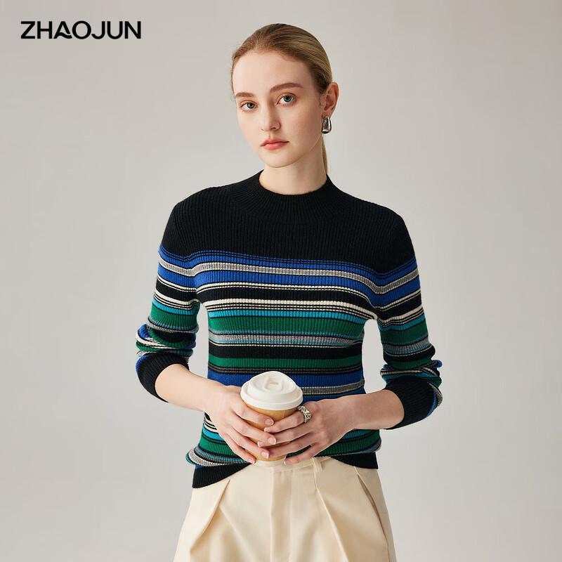 

Zhaojun Women s 100% Cashmere Mock Neck Sweater L