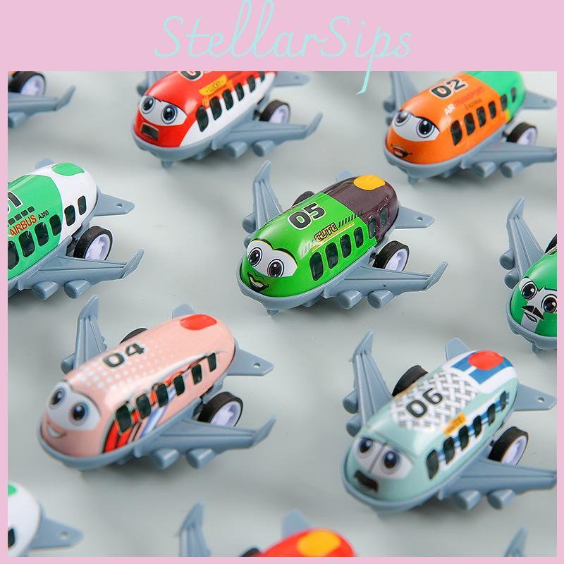 Simulation Mini Inertia Cartoon Airliner Children Toys For Childrens Interactive And Cognitive Play
