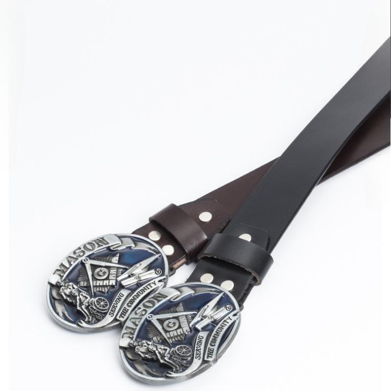 Men's Personalized Belt Fashion Trend Belt Pure Cowhide Belt