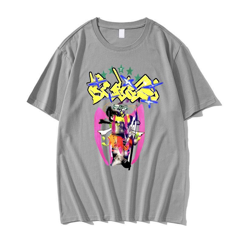 Bladee 333 Skate Drain Gang Graphic T Shirts Men Women Hip Hop Oversized Short Sleeve Unisex Casual Tshirt Male Cotton Tshirts