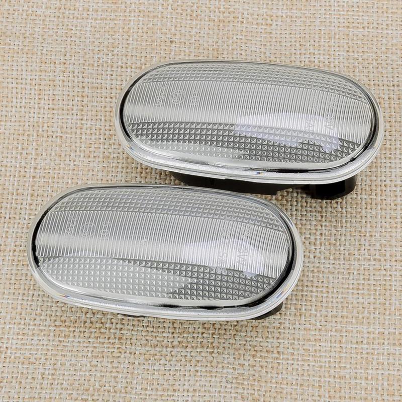 1 Pair Clear Lens LED Side Marker Light Fit for Mitsubishi Triton L200 Pajero Sport 2008 2009 2010 2011-2015 8351A003 8351A041