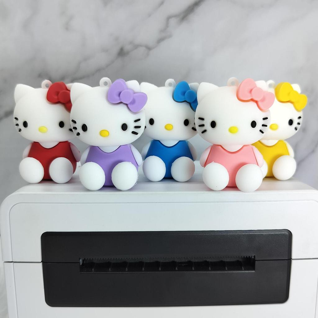 Cartoon KT Cat Keychain: Soft PVC Rubber Sanrio Bag Pendant DIY Accessory