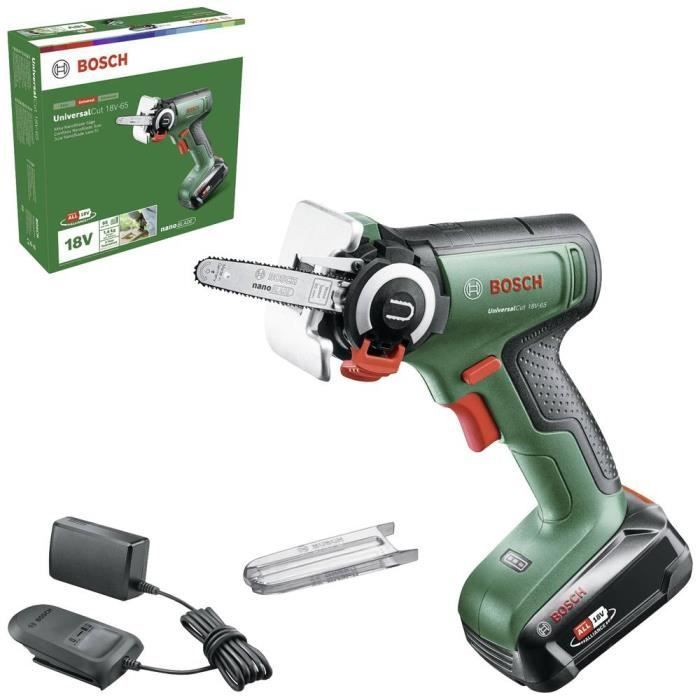 Elagueur avec batterie Bosch Home and Garden 06033D5202 - Coupe universelle 18V-65 NanoBlade