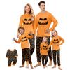 Print Cute Family Set Pajamas, Home Clothes, Family Set Long Sleeve Top Pants Set