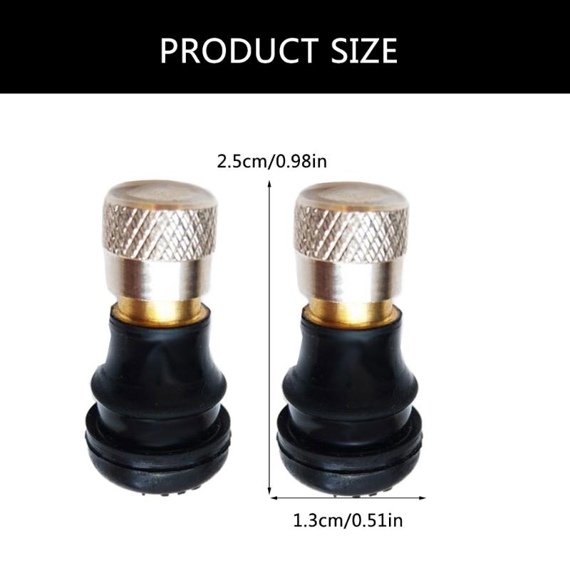 2Pcs Electric Balance Car Electric-bike Scooter Wheel Tubeless Tire for Valve Nozzle Adapter Easy to Install