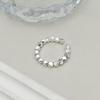 Geometric Cut Open Ring: 3D Silver Patchwork Jewelry