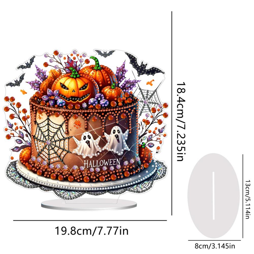 Acrylic Halloween Theme Diamond Painting Tabletop Ornaments Kit Table Top Diamond Painting Ornament Kits Home Bedroom Decoration