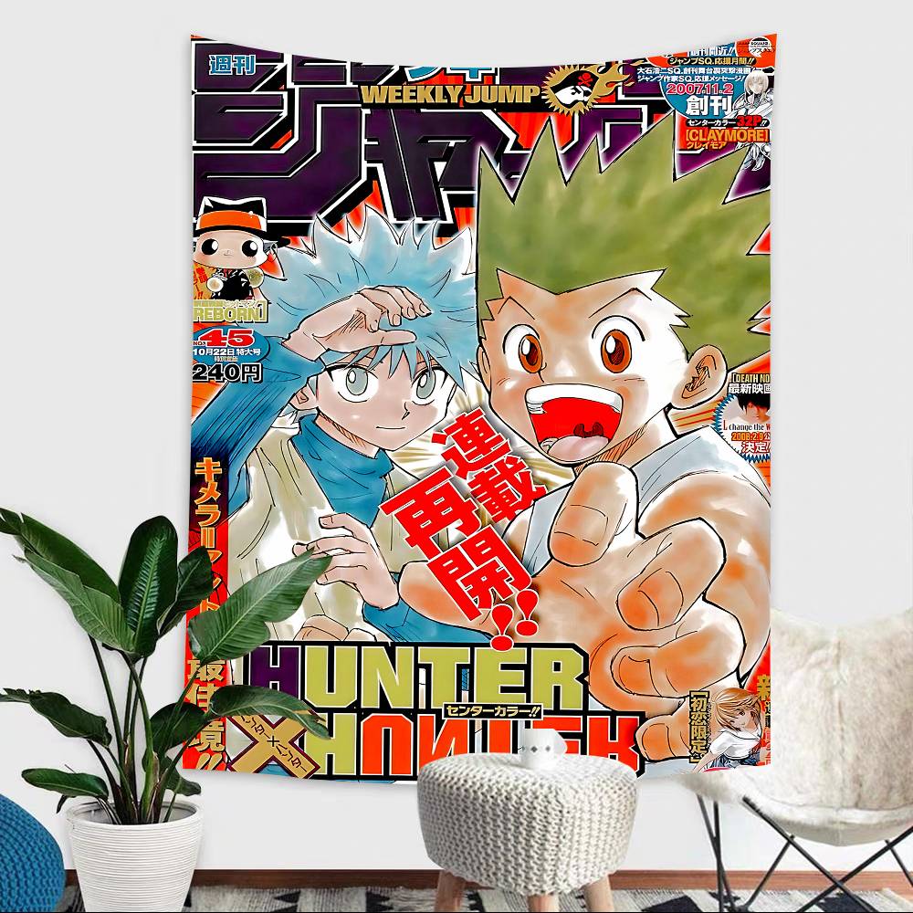 Anime Hunter X Hunter Theme Background Cloth Happy Party Baby Shower Supplies Decoration Banner Shooting Props