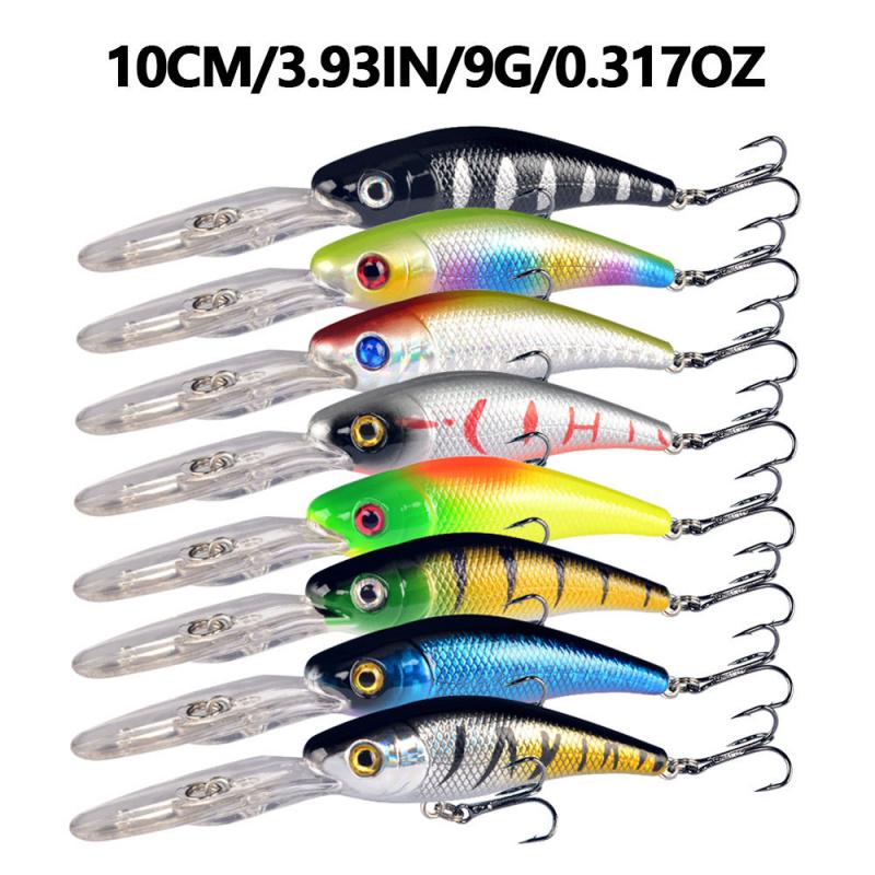 43Lure bait set with mixed Minnow and Popper hard baits, specially designed for fishing snakehead and bass