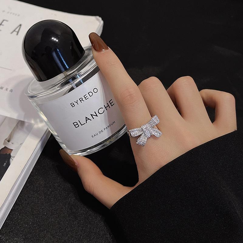 

ANENJERY кольцо с инкрустацией цирконием и бабочкой для женщин, роскошное блестящее кольцо для коктейльной вечеринки, свадебный подарок серебряный