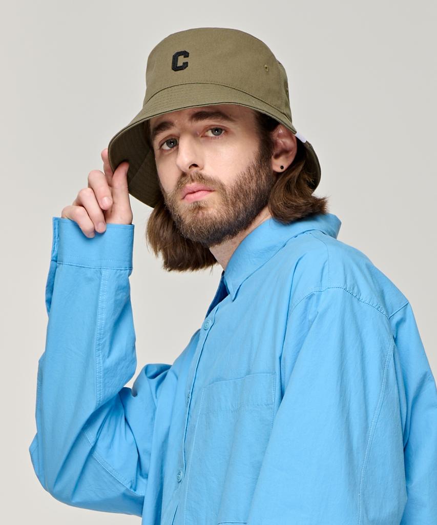 CARGOBROS Cb Logo Round Bucket Hat (Khaki)