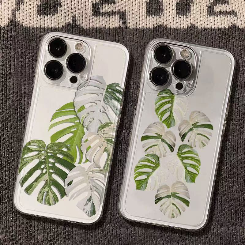 Gepersonaliseerde bladeren voor iphone17promax mobiele telefoonhoesje Apple 16/14pro Japan en Zuid-Korea 13/12/15 buitenlandse handel