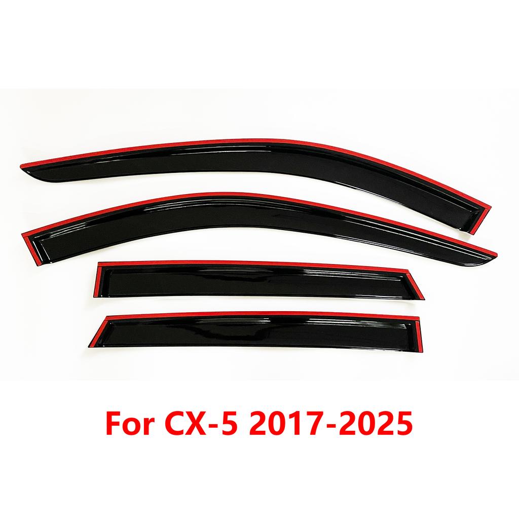 4 pcs of the latest model car window sunshade for Mazda CX-5 2017-2025 window visor rain guards window visors window rain guards