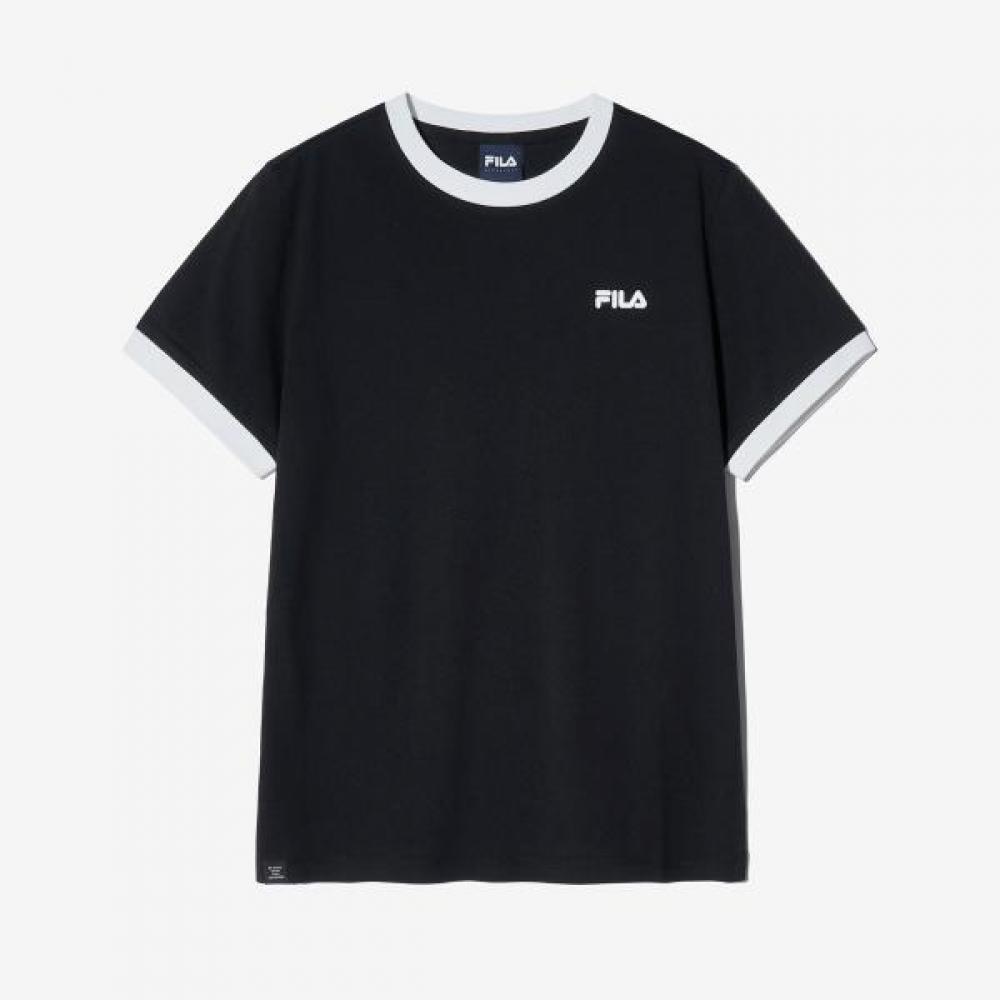 Fila Basic Linear Ringer Tee BLACK/W95