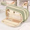 Multi-layer Pencil Bag Large-capacity Desk Organizer Storage Pouch Pen Case  Makeup Organizer