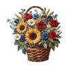 Kit de Materiales de Acolchado Patchwork Floral para Costura y Proyectos DIY