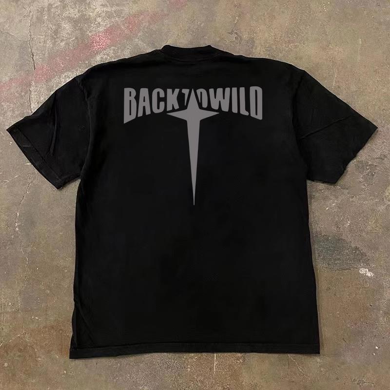 

Men Tshirt Hip Hop Short Sleeve Top Personalized Cross Star Printed Summer Cotton Y2k Harajuku Oversized Streetwear Clothing 4XL