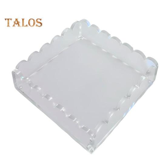 1/2 ks vroubkovaný akrylový podnos s magnetickou podložkou Heavy Duty Clear Art Malba Plakát Obraz Foto Display Podnos Domácí kancelář Dekorace na plochu