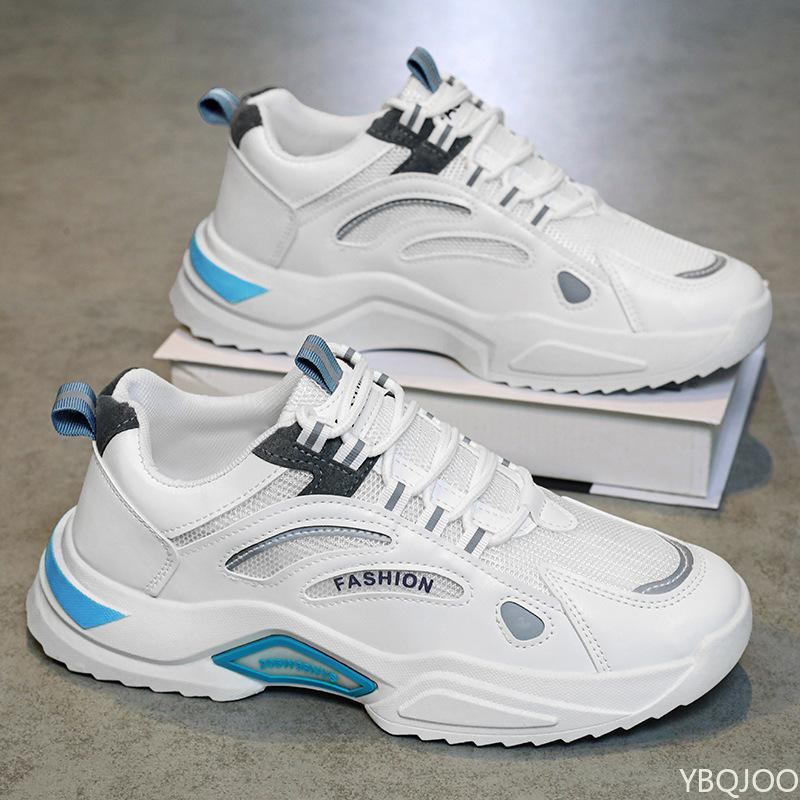 Summer lightweight breathable sports shoes fashionable versatile mesh running shoes casual comfortable trendy men's sneakers