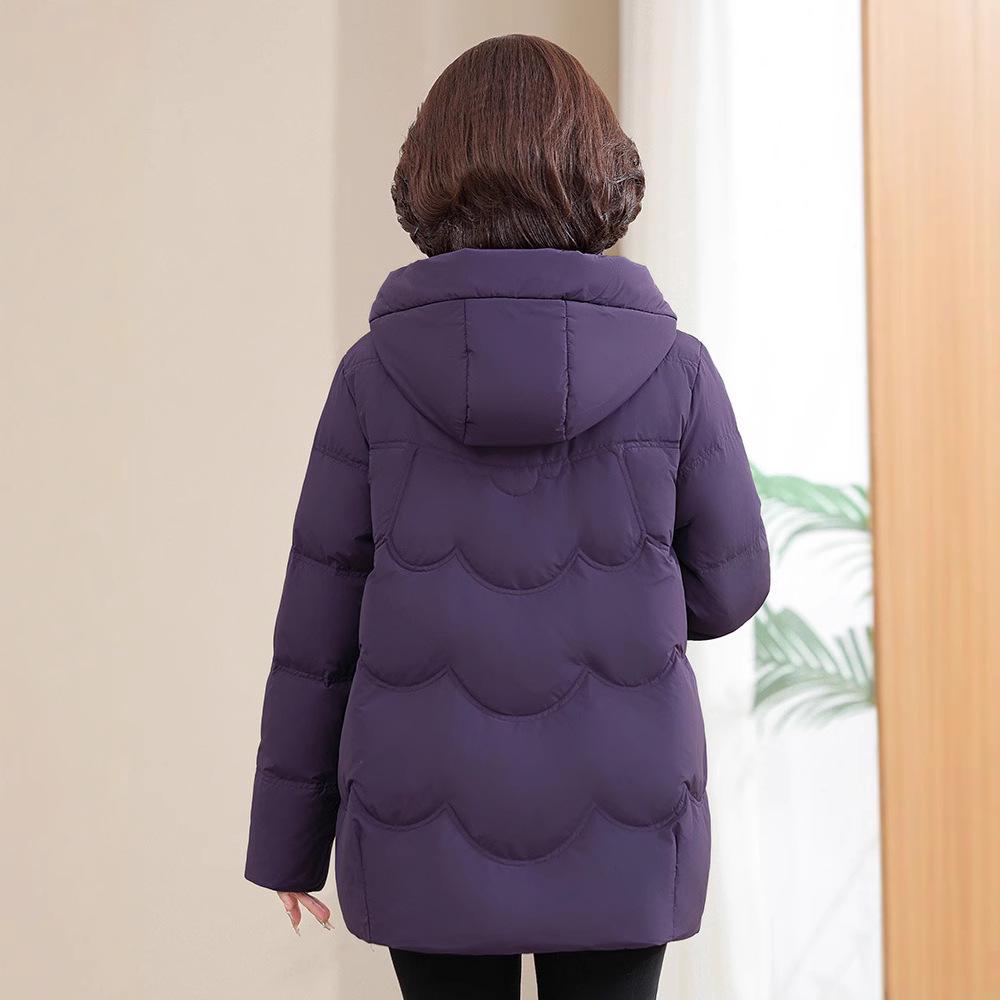 Authentic 2024 Winter Down Jacket for Middle-Aged and Elderly Women - Thickened Short Coat