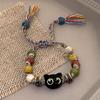 Trendy Cat Bracelet: Sweet & Cool Sandalwood Jewelry for Women