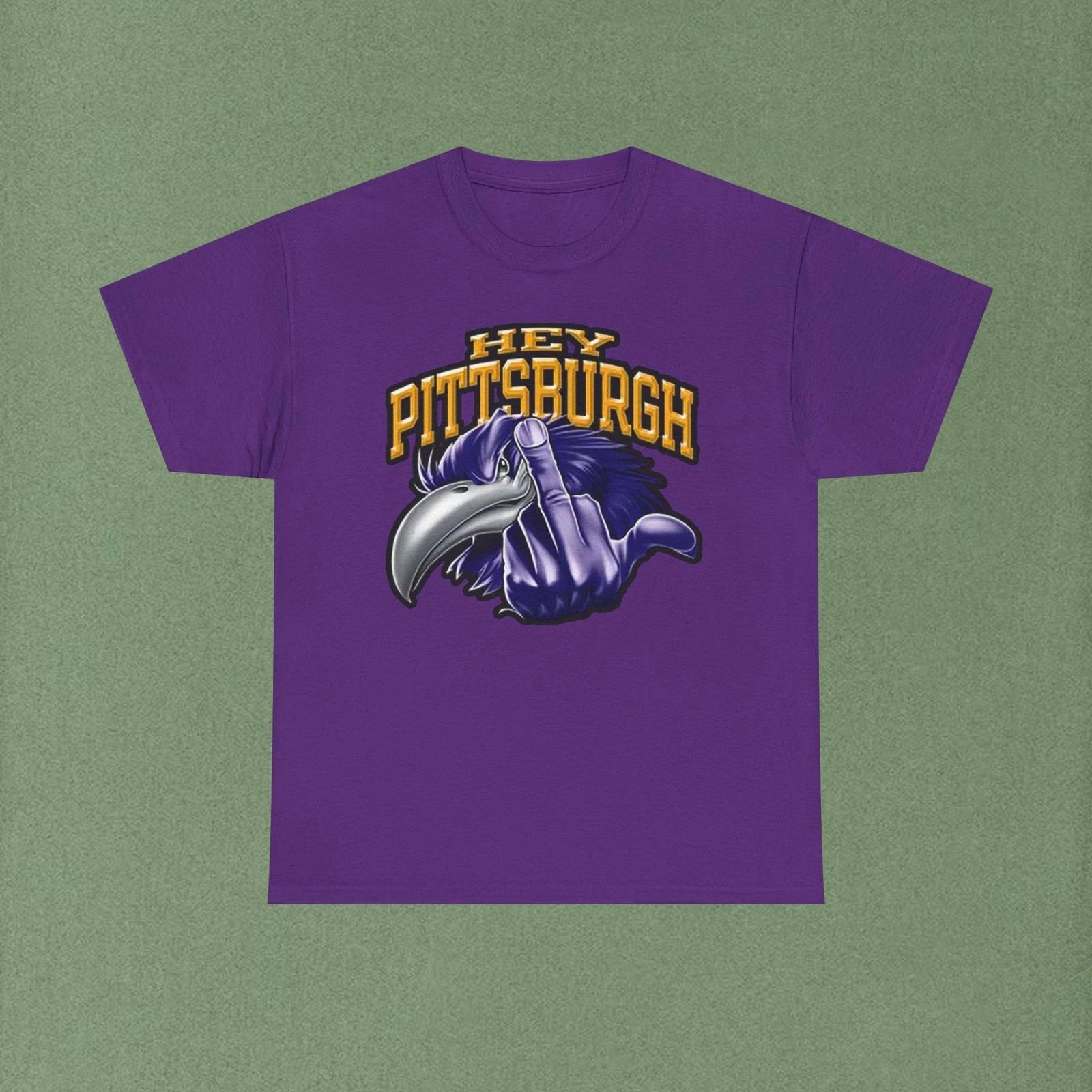 Baltimore Ravens “Hey Pittsburgh” Graphic T Shirt purple XL
