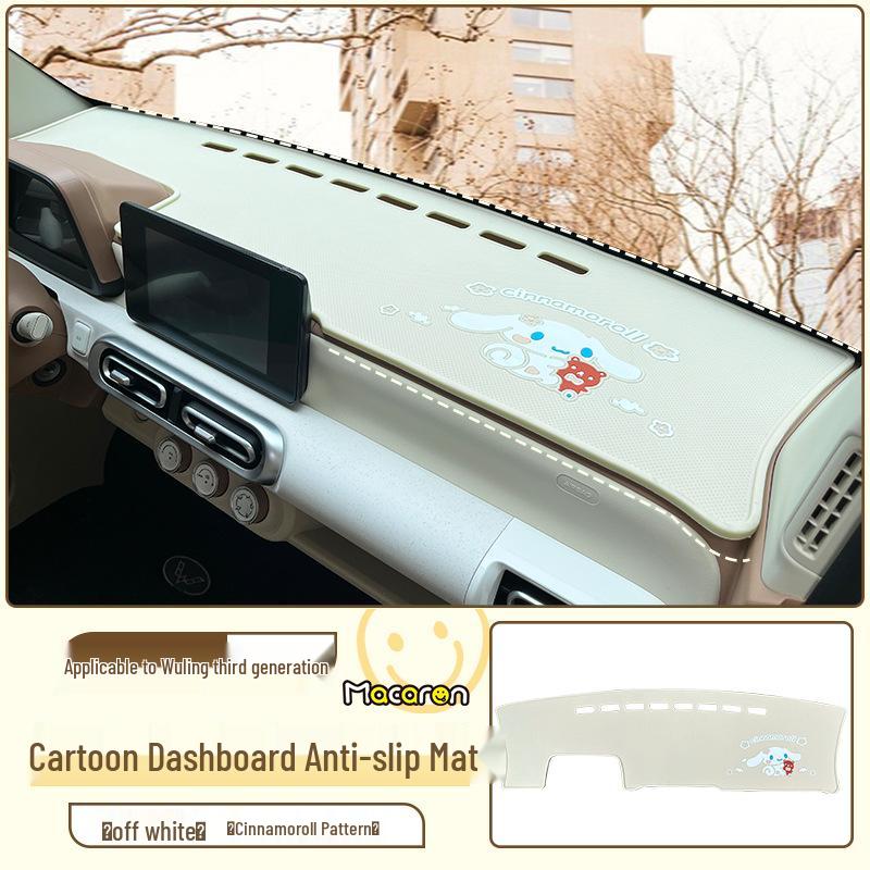 Wuling Hongguang 3. Gen Macaron Armaturenbrett Anti-Rutsch-Matte & Sonnenschutz