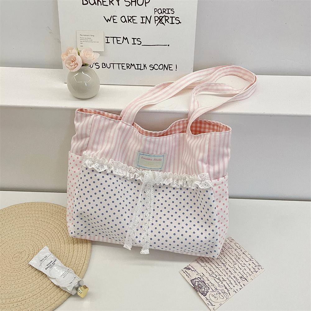 

New Fashion Bucket Bag for Women, Vintage Style Handheld Shoulder Bag, Large Capacity Casual Crossbody Tote for Vacation and Daily Use KTB