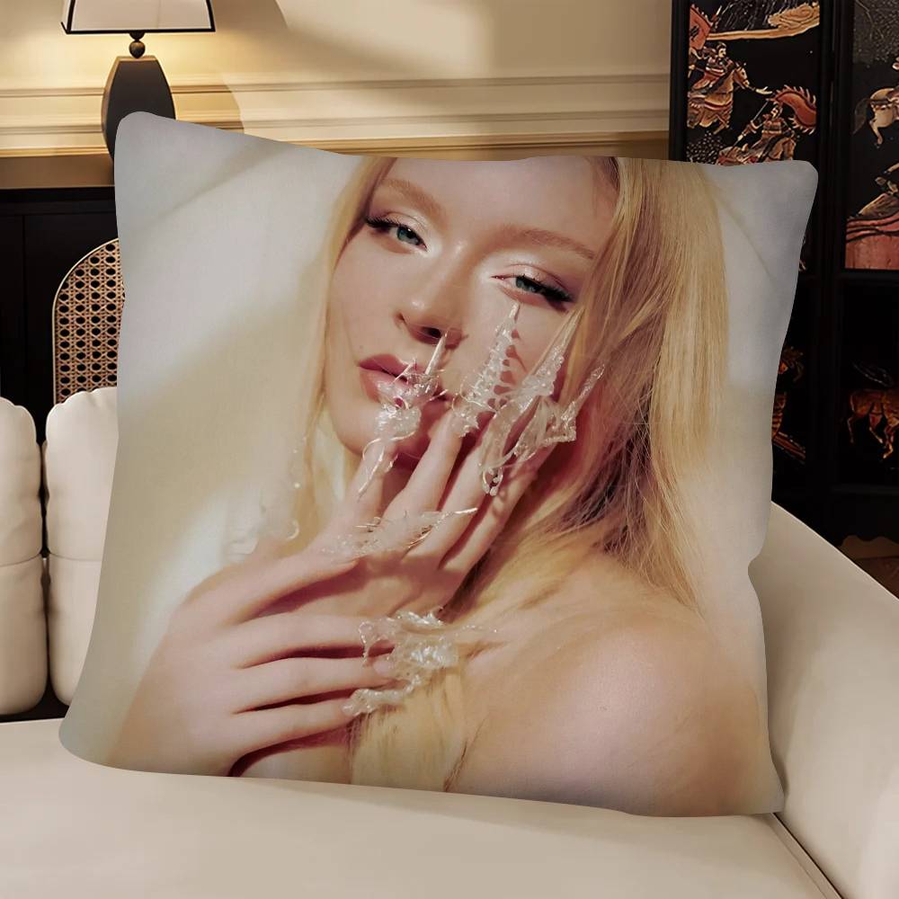 Singer ZZara Larsson Pillow Case Fashion Square Pillowcase Bedroom Sofa Room Ins Decoration Leisure