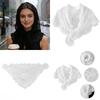 French Style Lace Triangle Scarf Vintage Wedding Headscarf All-match Crochet Head Scarf  Party